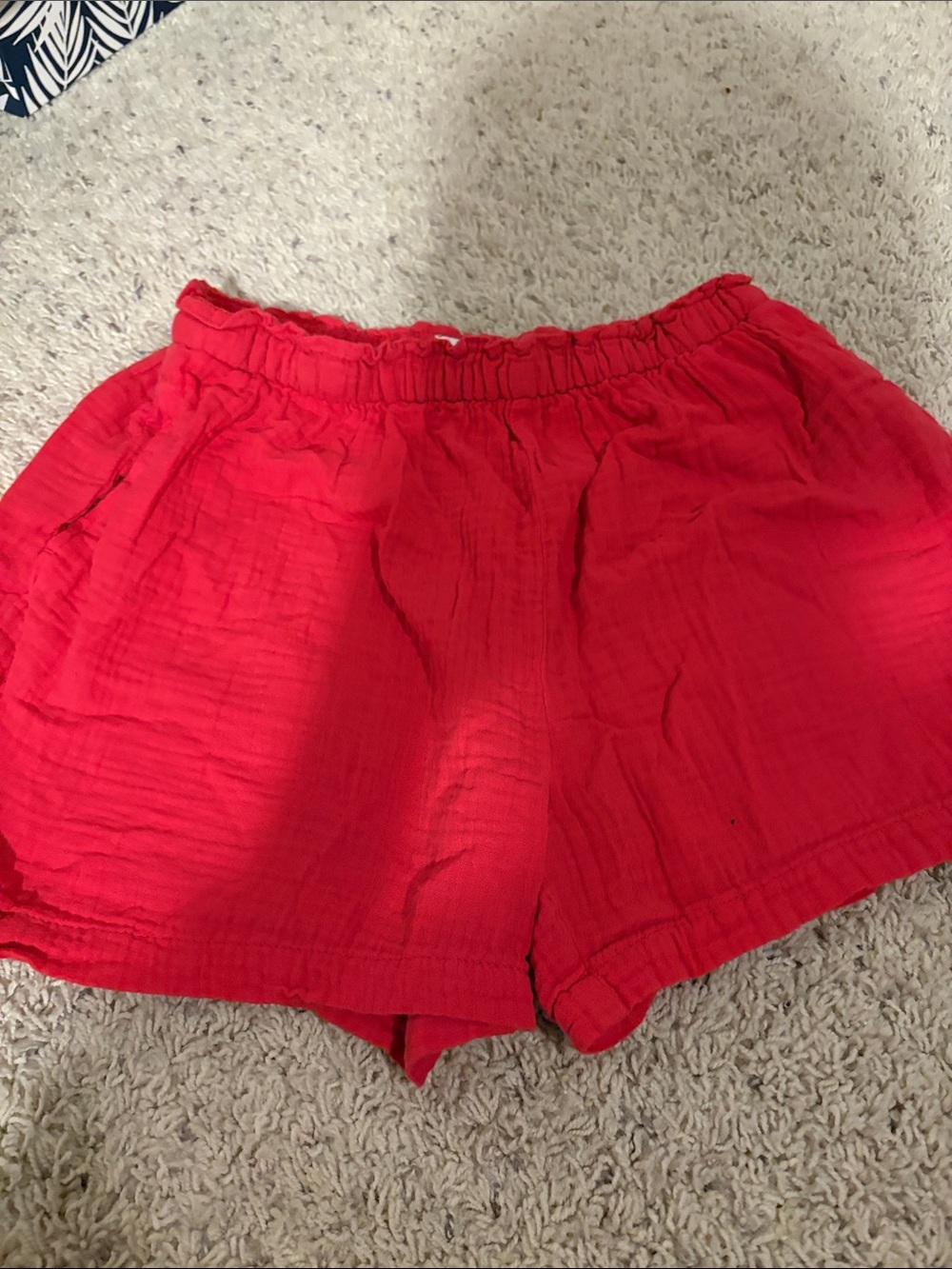 GAP Bright Red Elastic Waist Girls' Shorts XXL